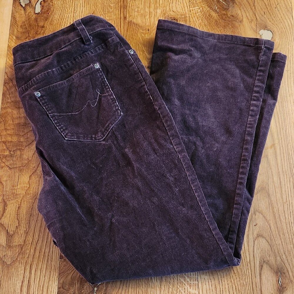Vintage Cotton Corduroy Boot Cut Jeans - 12 Petite